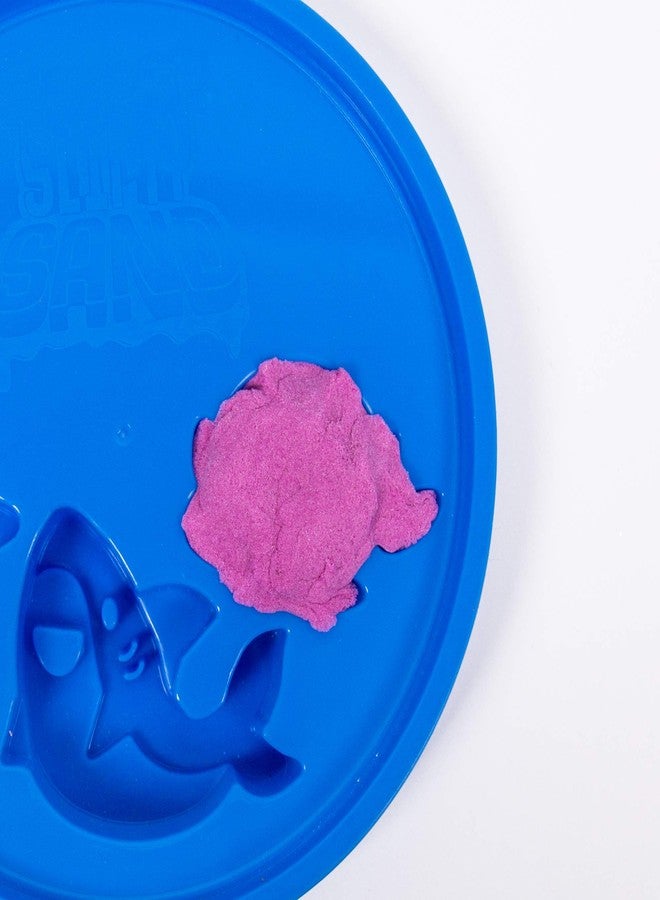 SLIMYSAND Bucket - 5 Pounds of Slimy Sand in 3 Colors (Blue, Green, Purple) - Cotton Candy Sand Play Set with 3 Molds and Reusable Bucket for Storage - Super Stretchy & Moldable Cloud Slime - Image 3